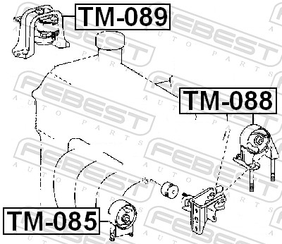 Подвеска, двигатель - TM-088 FEBEST