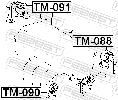 Engine Mounting - TM-091 FEBEST