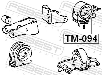 Engine Mounting - TM-094 FEBEST