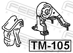 Подвеска, двигатель - TM-105 FEBEST