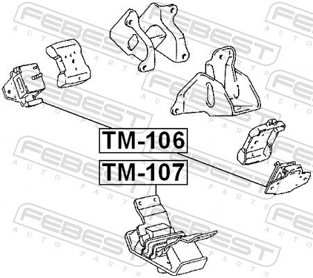 Engine Mounting - TM-107 FEBEST