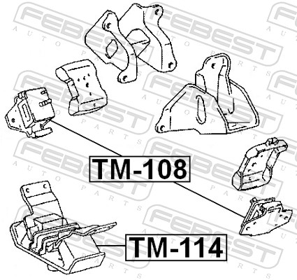 Engine Mounting - TM-114 FEBEST