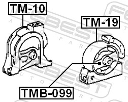 Engine Mounting - TM-19 FEBEST