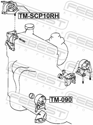 Engine Mounting - TM-SCP10RH FEBEST