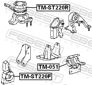 Подвеска, двигатель - TM-ST220F FEBEST