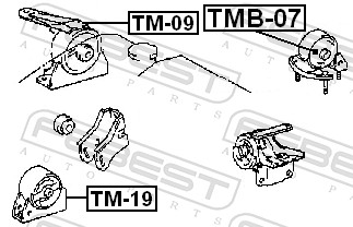 Engine Mounting - TMB-07 FEBEST
