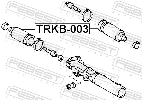 Bellow, steering - TRKB-003 FEBEST