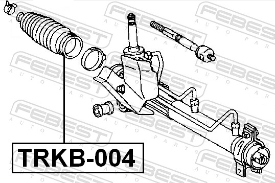 Bellow, steering - TRKB-004 FEBEST