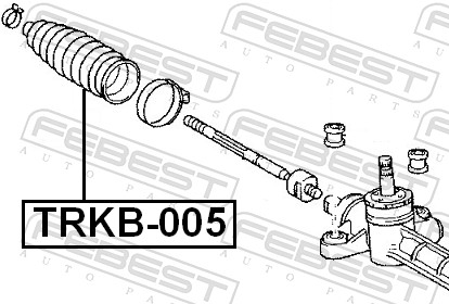 Пыльник, рулевое управление - TRKB-005 FEBEST