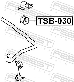Опора, стабилизатор - TSB-030 FEBEST