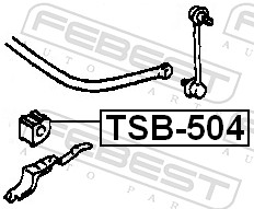 Stabiliser Mounting - TSB-504 FEBEST