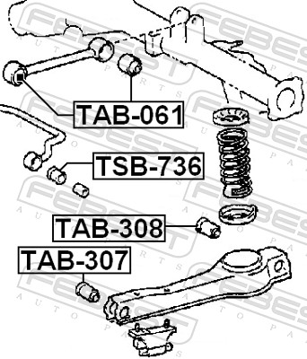 Stabiliser Mounting - TSB-736 FEBEST