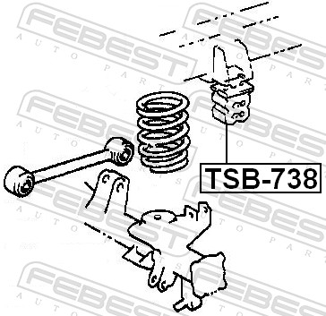 Rubber Buffer, suspension - TSB-738 FEBEST