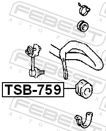 Stabiliser Mounting - TSB-759 FEBEST