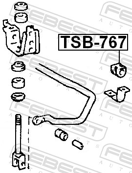 Stabiliser Mounting - TSB-767 FEBEST