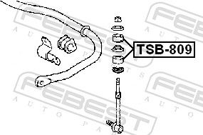 Подвеска, стойка вала - TSB-809 FEBEST