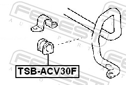 Stabiliser Mounting - TSB-ACV30F FEBEST
