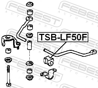 Stabiliser Mounting - TSB-LF50F FEBEST