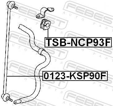 Stabiliser Mounting - TSB-NCP93F FEBEST