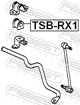 Stabiliser Mounting - TSB-RX1 FEBEST