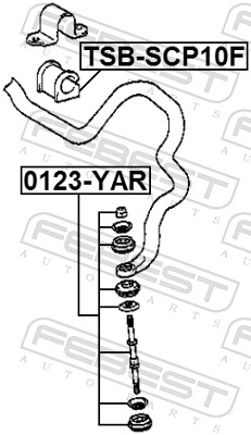 Stabiliser Mounting - TSB-SCP10F FEBEST