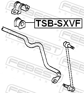 Stabiliser Mounting - TSB-SXVF FEBEST