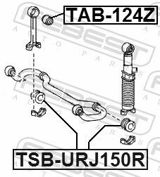 Stabiliser Mounting - TSB-URJ150R FEBEST