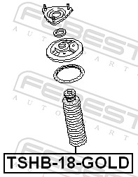 Dust Cover Kit, shock absorber - TSHB-18-GOLD FEBEST