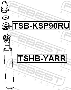 Protective Cap/Bellow, shock absorber - TSHB-YARR FEBEST