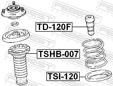 Spring Cap - TSI-120 FEBEST