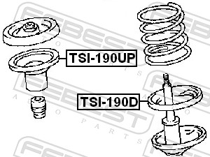 Spring Cap - TSI-190D FEBEST