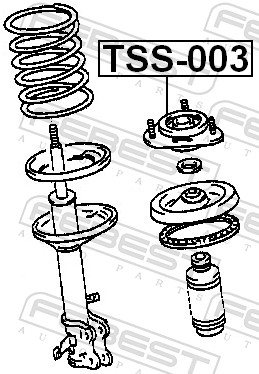 Top Strut Mounting - TSS-003 FEBEST