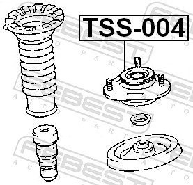 Top Strut Mounting - TSS-004 FEBEST