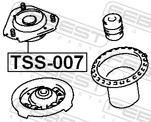 Supporto ammortizzatore a molla - TSS-007 FEBEST