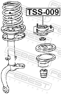 Top Strut Mounting - TSS-009 FEBEST