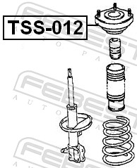 pakabos statramsčio atraminis guolis - TSS-012 FEBEST