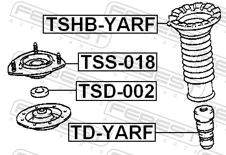 Top Strut Mounting - TSS-018 FEBEST