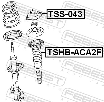 Supporto ammortizzatore a molla - TSS-043 FEBEST