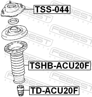 Top Strut Mounting - TSS-044 FEBEST