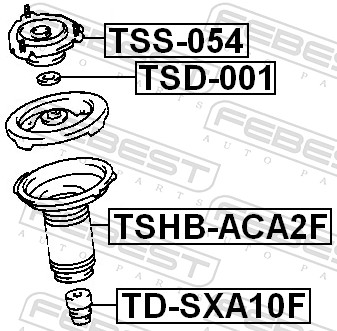 Top Strut Mounting - TSS-054 FEBEST