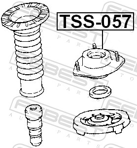 Top Strut Mounting - TSS-057 FEBEST