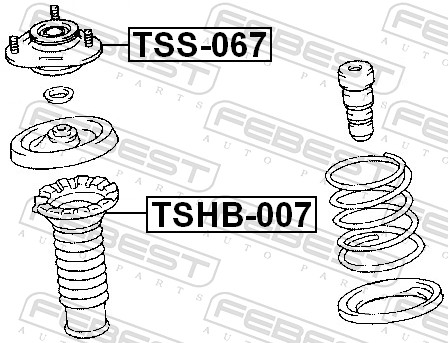 Top Strut Mounting - TSS-067 FEBEST
