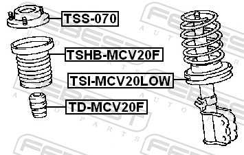 Top Strut Mounting - TSS-070 FEBEST