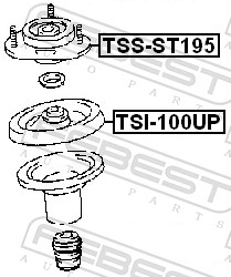 Supporto ammortizzatore a molla - TSS-ST195 FEBEST