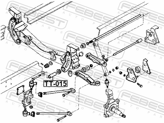 Sleeve, control arm mounting - TT-015 FEBEST