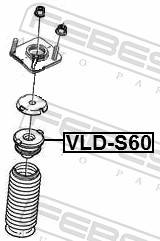 Rubber Buffer, suspension - VLD-S60 FEBEST