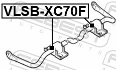 Stabiliser Mounting - VLSB-XC70F FEBEST
