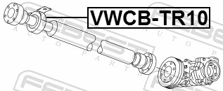 Bearing, propshaft centre bearing - VWCB-TR10 FEBEST