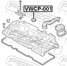 Seal Ring, injector - VWCP-001 FEBEST
