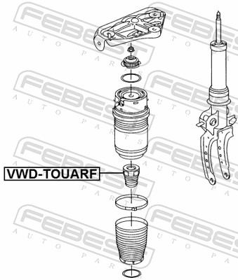 Rubber Buffer, suspension - VWD-TOUARF FEBEST